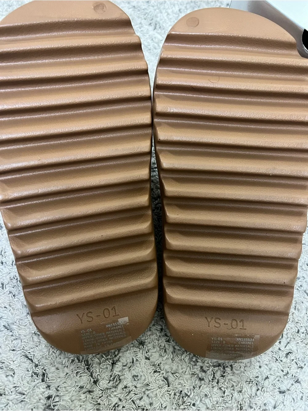 Yeezy Men’s Slide Sandals in Tan Brown